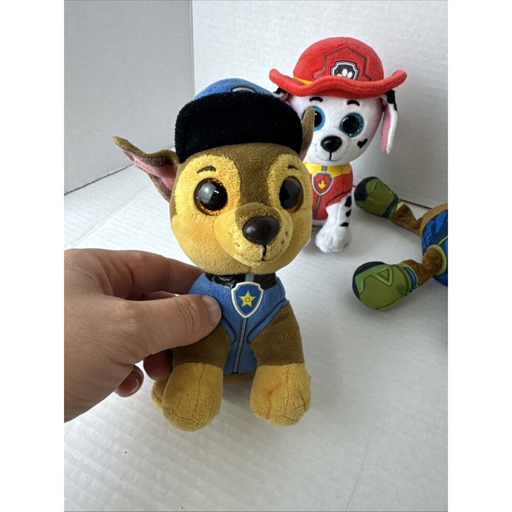 Paw Patrol Plush TY Marshall Chase Rubble Lot Of 4 - Picture 12 of 13